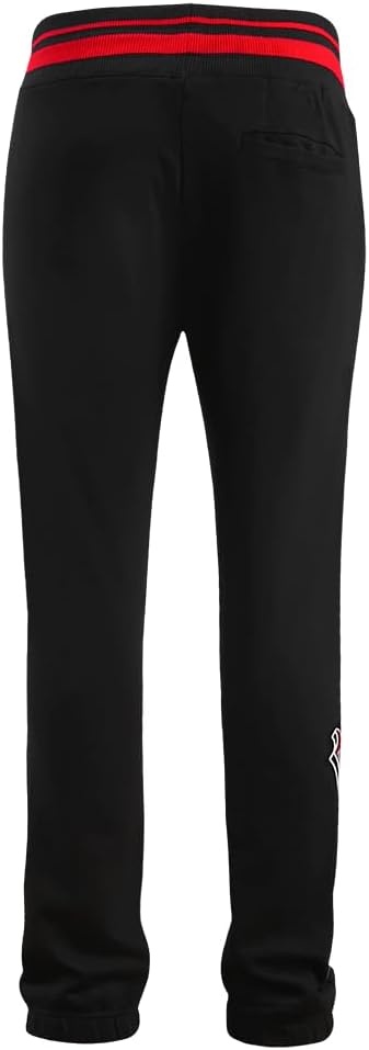 image:imagePro Standard Mens NBA Script Tail Brushed Back French Terry SweatpantBlackRedBlack