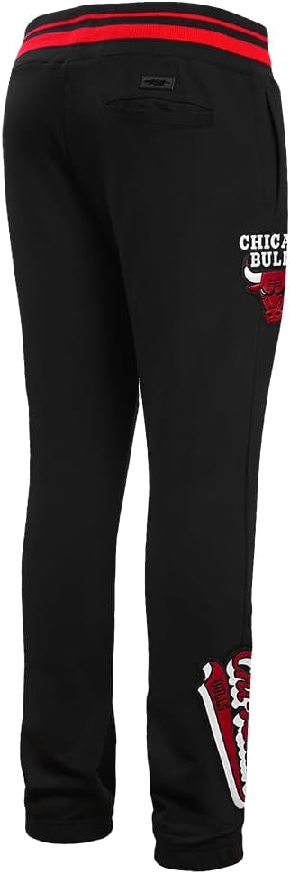 image:imagePro Standard Mens NBA Script Tail Brushed Back French Terry SweatpantBlackRedBlack