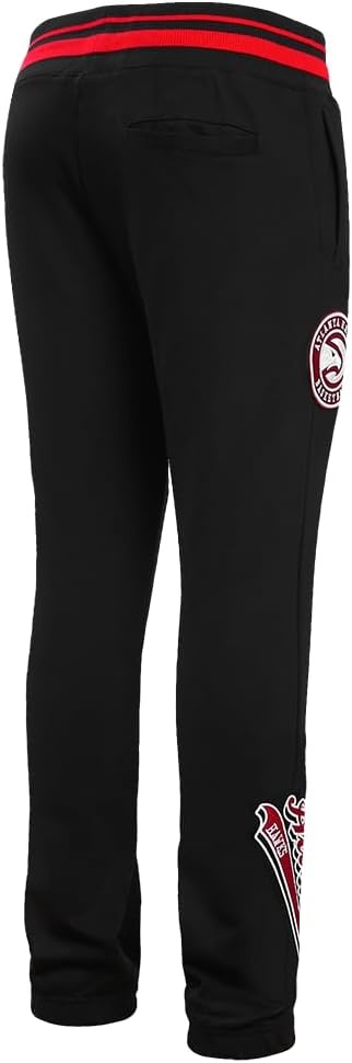 image:imagePro Standard Mens NBA Script Tail Brushed Back French Terry SweatpantBlackRedBlack