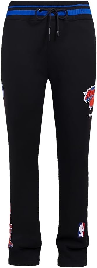 image:imagePro Standard Mens NBA Script Tail Brushed Back French Terry SweatpantBlackRoyal BlueBlack