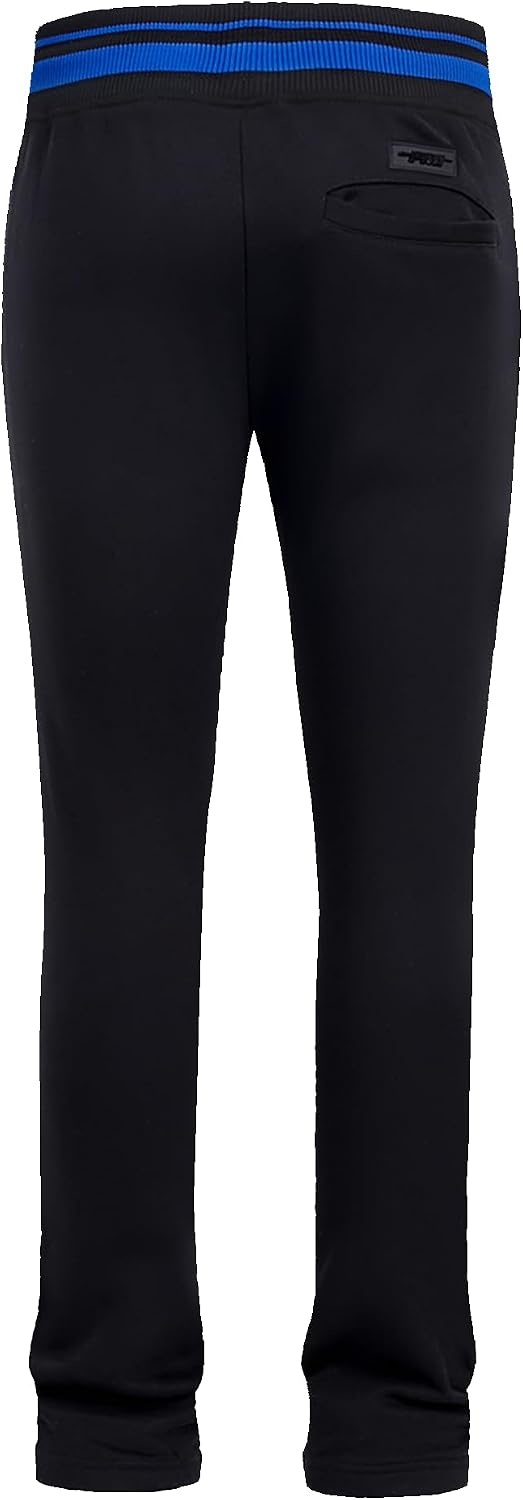 image:imagePro Standard Mens NBA Script Tail Brushed Back French Terry SweatpantBlackRoyal BlueBlack