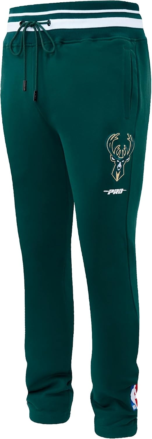 image:imagePro Standard Mens NBA Script Tail Brushed Back French Terry SweatpantForest Green