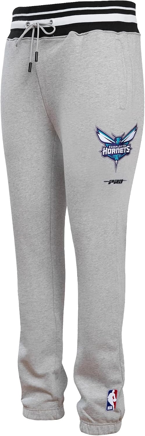 image:imagePro Standard Mens NBA Script Tail Brushed Back French Terry SweatpantHeather GrayBlack