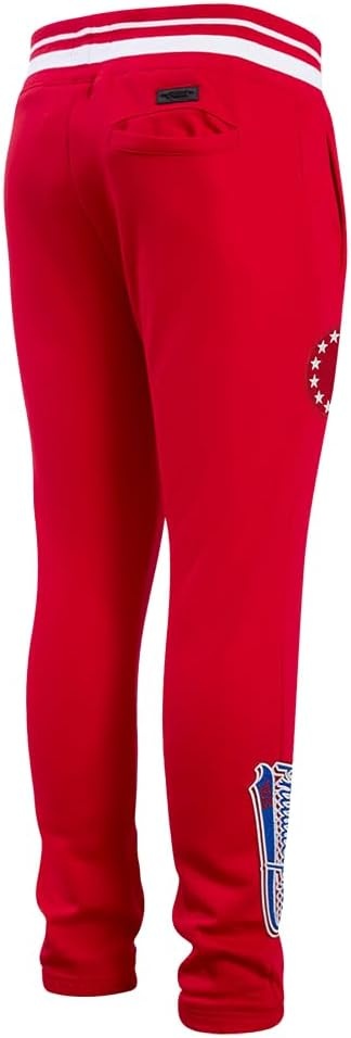 image:imagePro Standard Mens NBA Script Tail Brushed Back French Terry SweatpantRed
