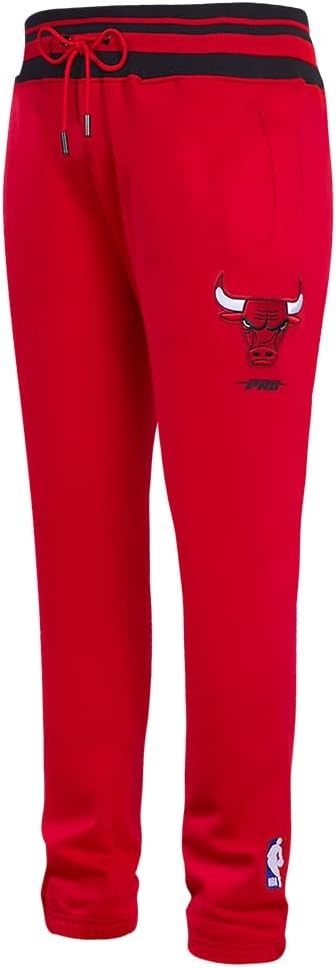 image:imagePro Standard Mens NBA Script Tail Brushed Back French Terry SweatpantRedBlack