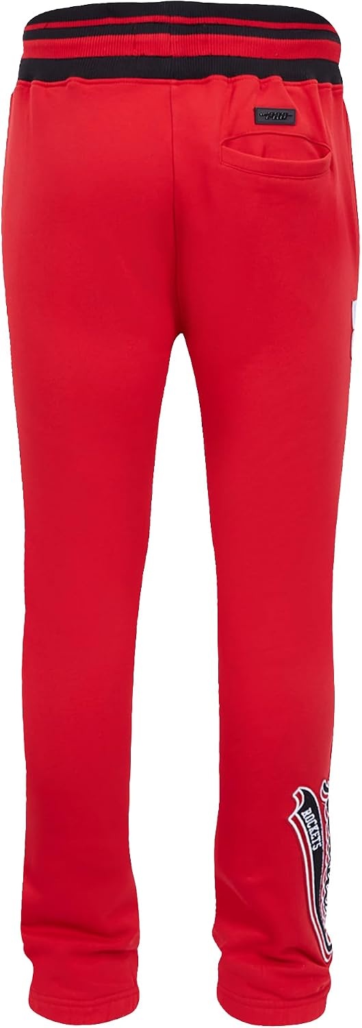 image:imagePro Standard Mens NBA Script Tail Brushed Back French Terry SweatpantRedBlack