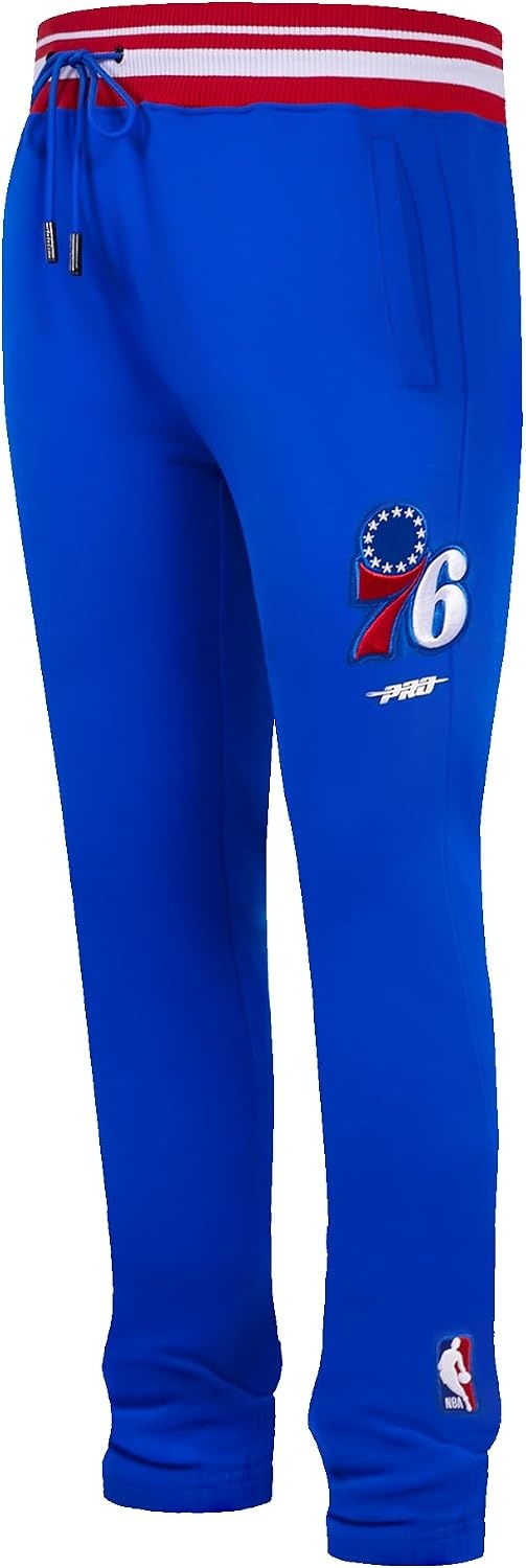 image:imagePro Standard Mens NBA Script Tail Brushed Back French Terry SweatpantRoyal BlueRed