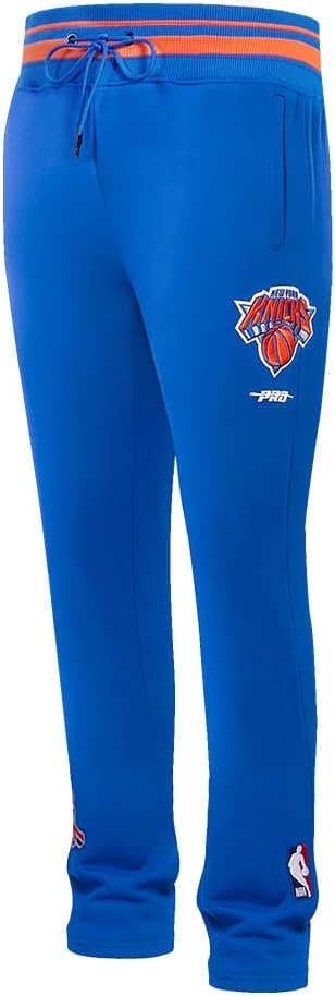 image:imagePro Standard Mens NBA Script Tail Brushed Back French Terry SweatpantRoyalOrangeRoyal