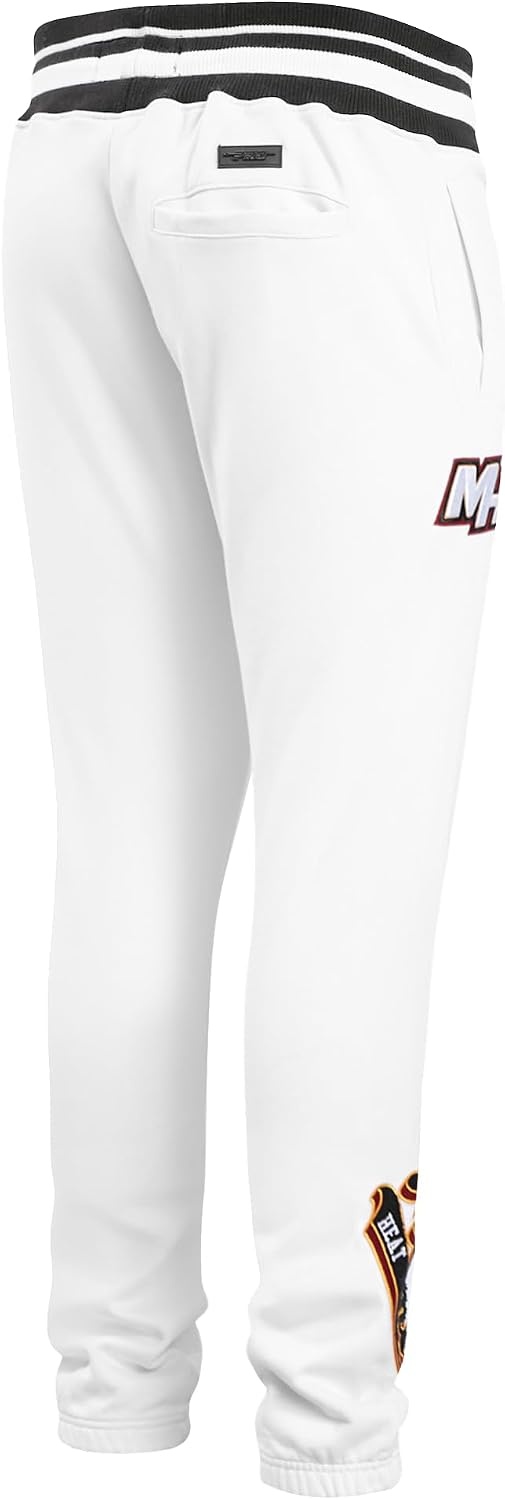 image:imagePro Standard Mens NBA Script Tail Brushed Back French Terry SweatpantWhiteBlack