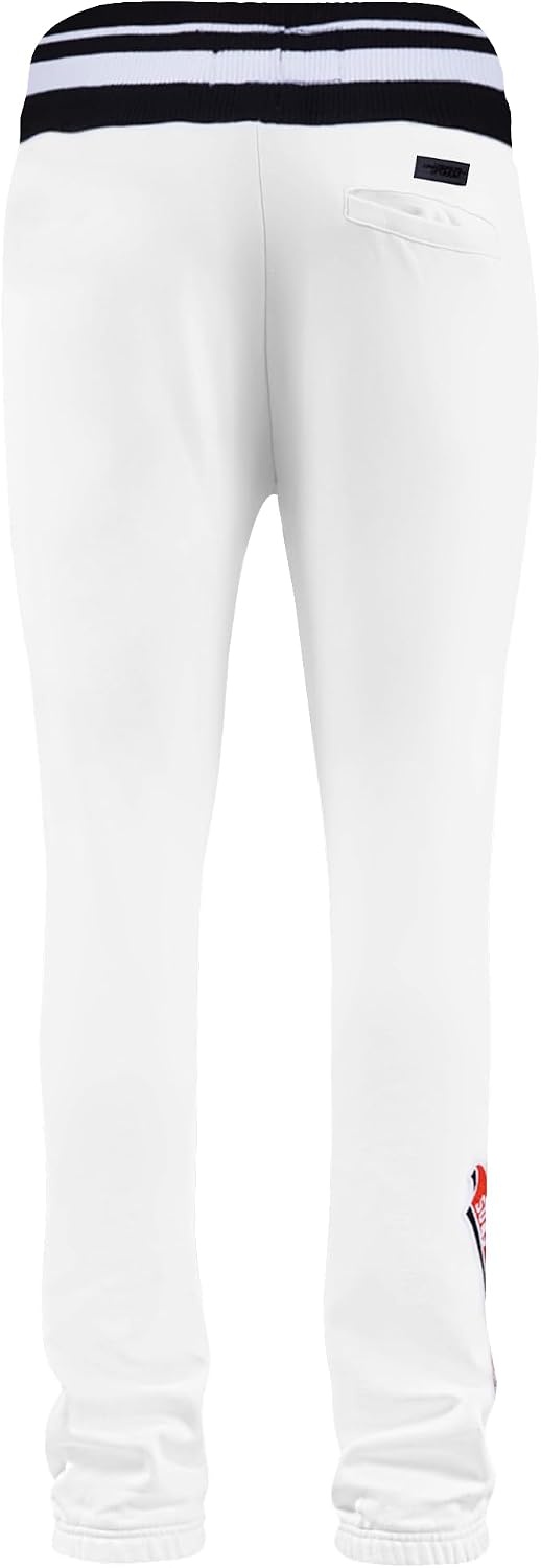 image:imagePro Standard Mens NBA Script Tail Brushed Back French Terry SweatpantWhiteBlack