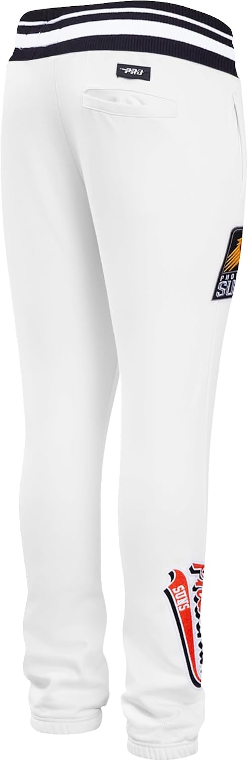 image:imagePro Standard Mens NBA Script Tail Brushed Back French Terry SweatpantWhiteBlack