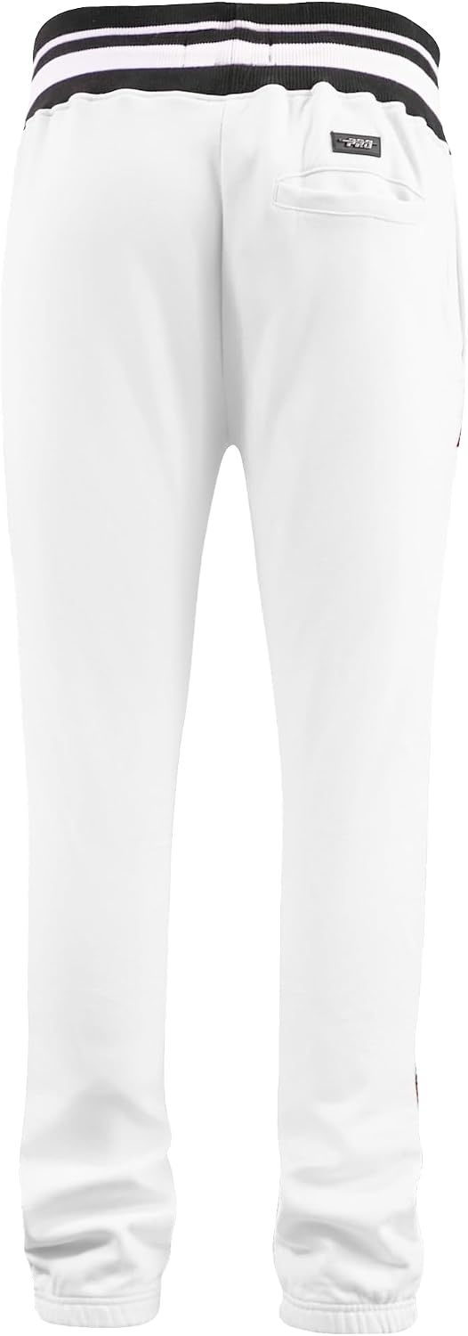 image:imagePro Standard Mens NBA Script Tail Brushed Back French Terry SweatpantWhiteBlack