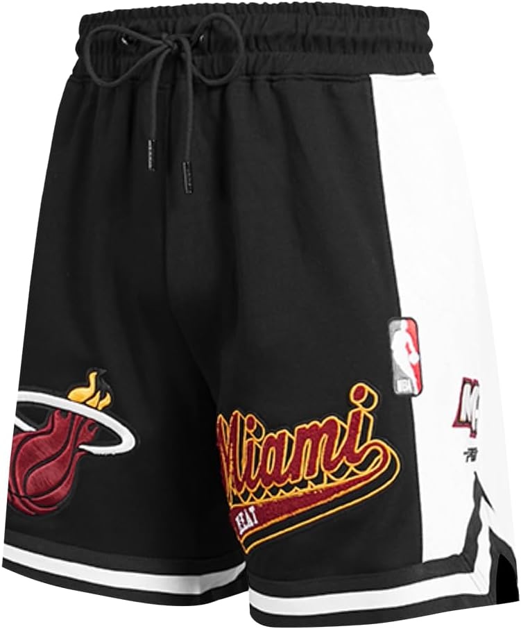 image:imagePro Standard NBA Mens Pro Standard Mens NBA Script Tail Cotton Double Knit Athletic ShortBlack