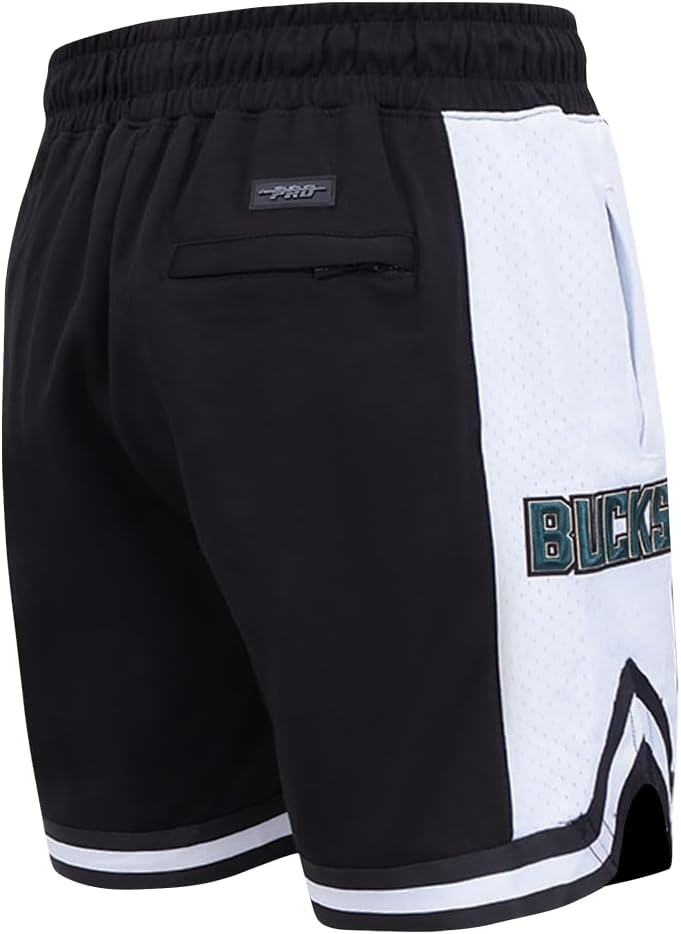 image:imagePro Standard NBA Mens Pro Standard Mens NBA Script Tail Cotton Double Knit Athletic ShortBlack