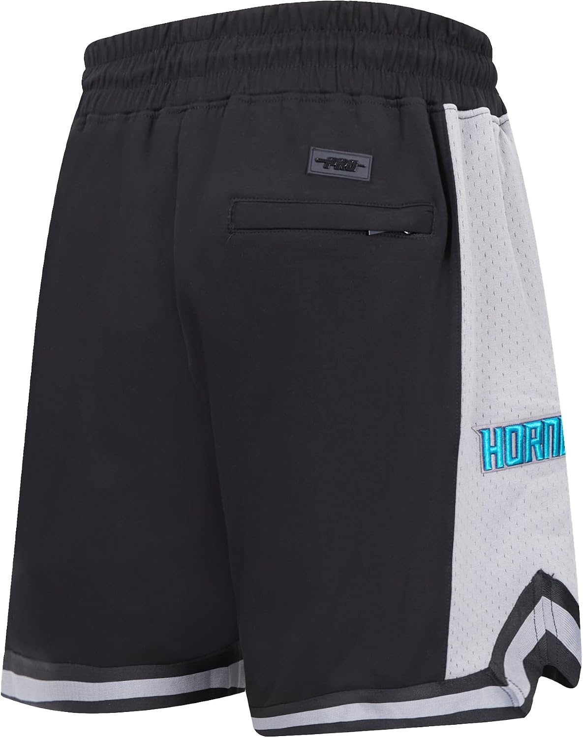 image:imagePro Standard NBA Mens Pro Standard Mens NBA Script Tail Cotton Double Knit Athletic ShortBlackGray