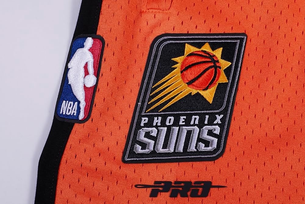 image:imagePro Standard NBA Mens Pro Standard Mens NBA Script Tail Cotton Double Knit Athletic ShortBlackOrange
