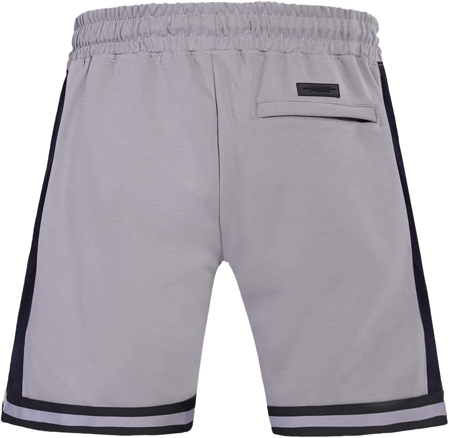 image:imagePro Standard NBA Mens Pro Standard Mens NBA Script Tail Cotton Double Knit Athletic ShortGrayBlack