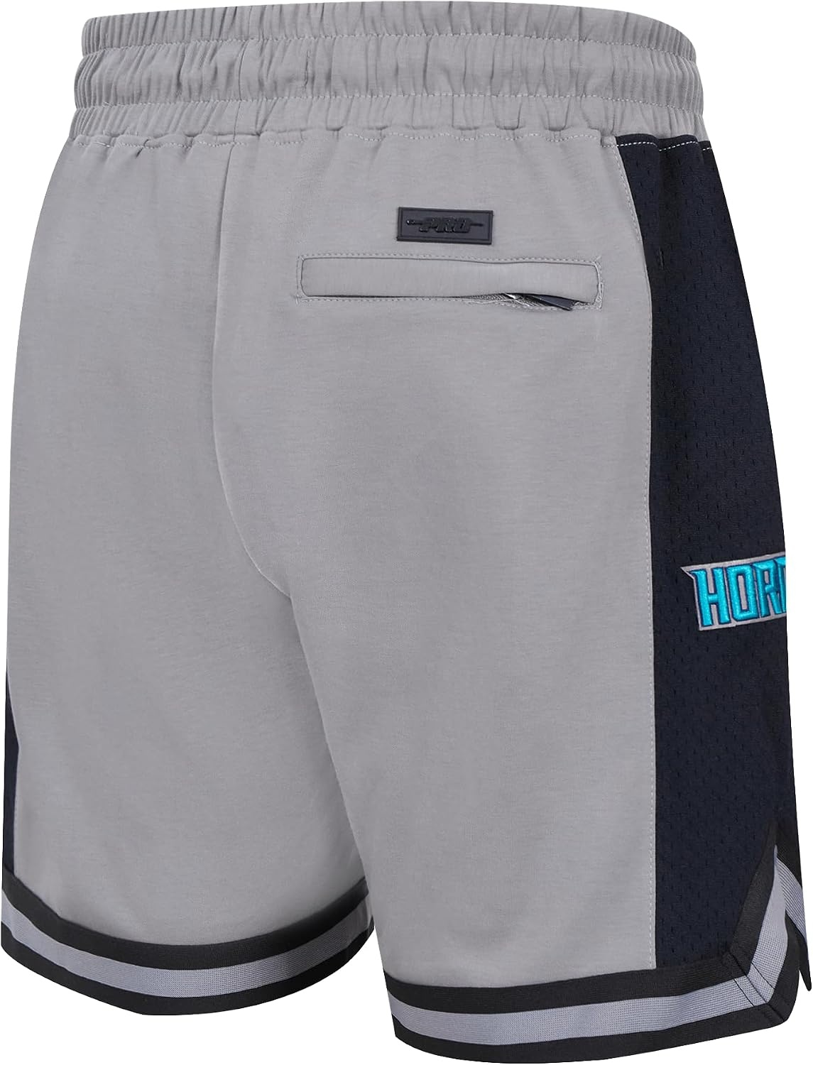 image:imagePro Standard NBA Mens Pro Standard Mens NBA Script Tail Cotton Double Knit Athletic ShortGrayBlack