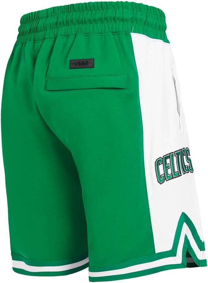 image:imagePro Standard NBA Mens Pro Standard Mens NBA Script Tail Cotton Double Knit Athletic ShortKelly Green