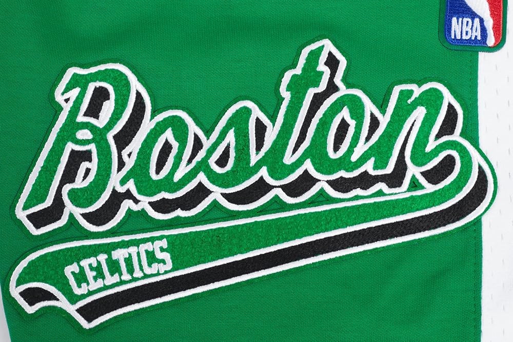 image:imagePro Standard NBA Mens Pro Standard Mens NBA Script Tail Cotton Double Knit Athletic ShortKelly Green