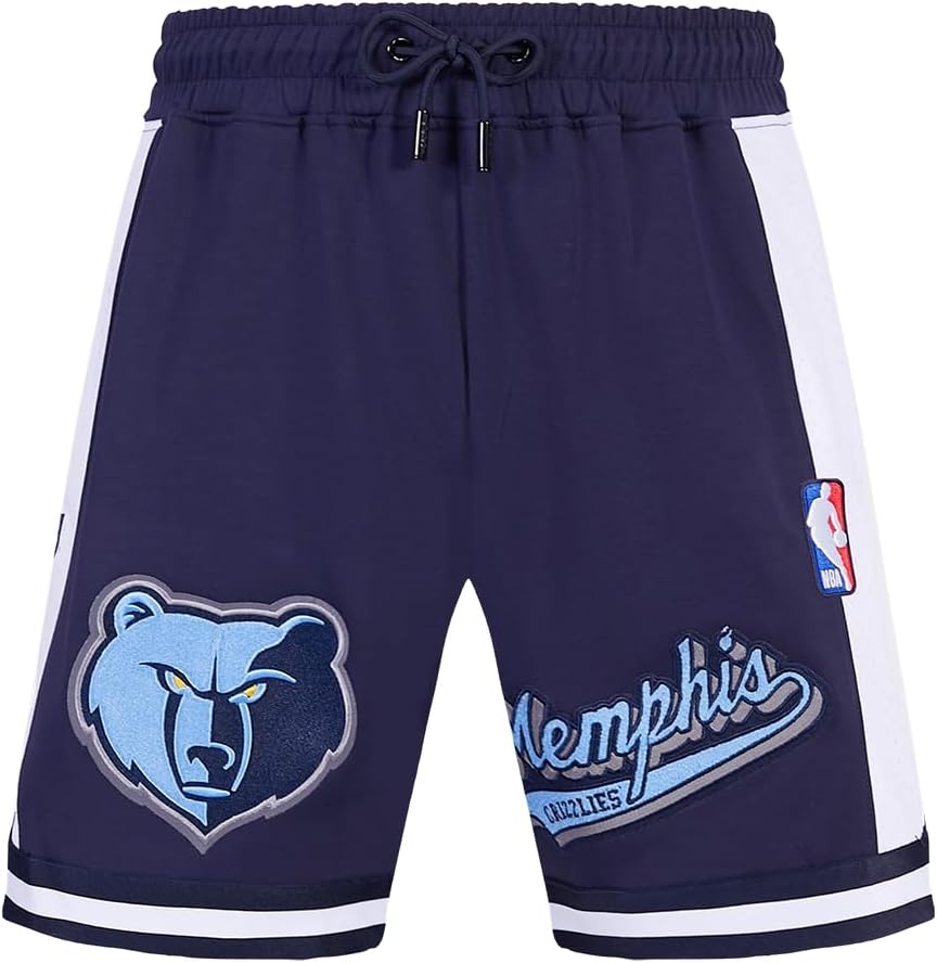 image:imagePro Standard NBA Mens Pro Standard Mens NBA Script Tail Cotton Double Knit Athletic ShortMidnight Navy