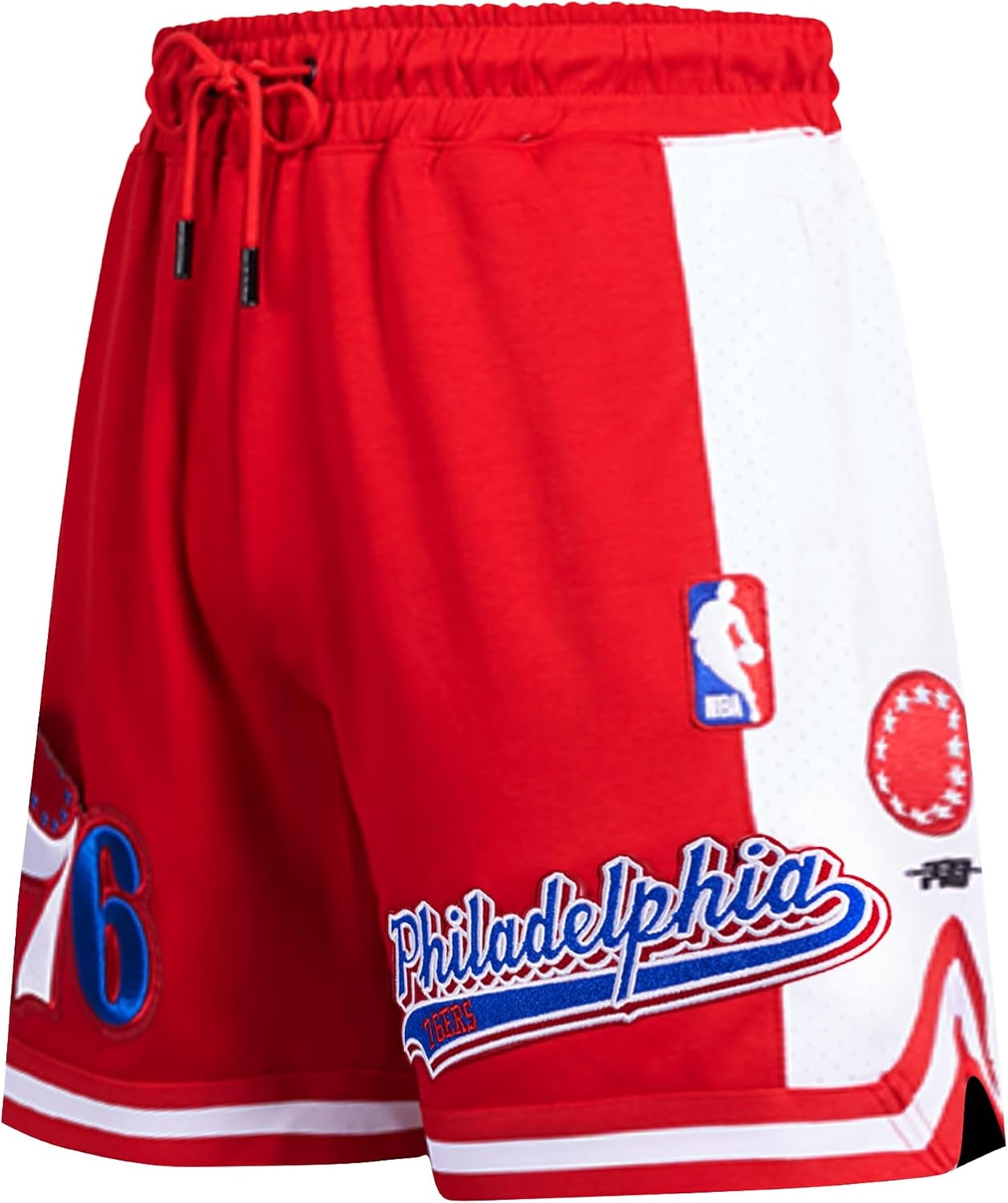 image:imagePro Standard NBA Mens Pro Standard Mens NBA Script Tail Cotton Double Knit Athletic ShortRed