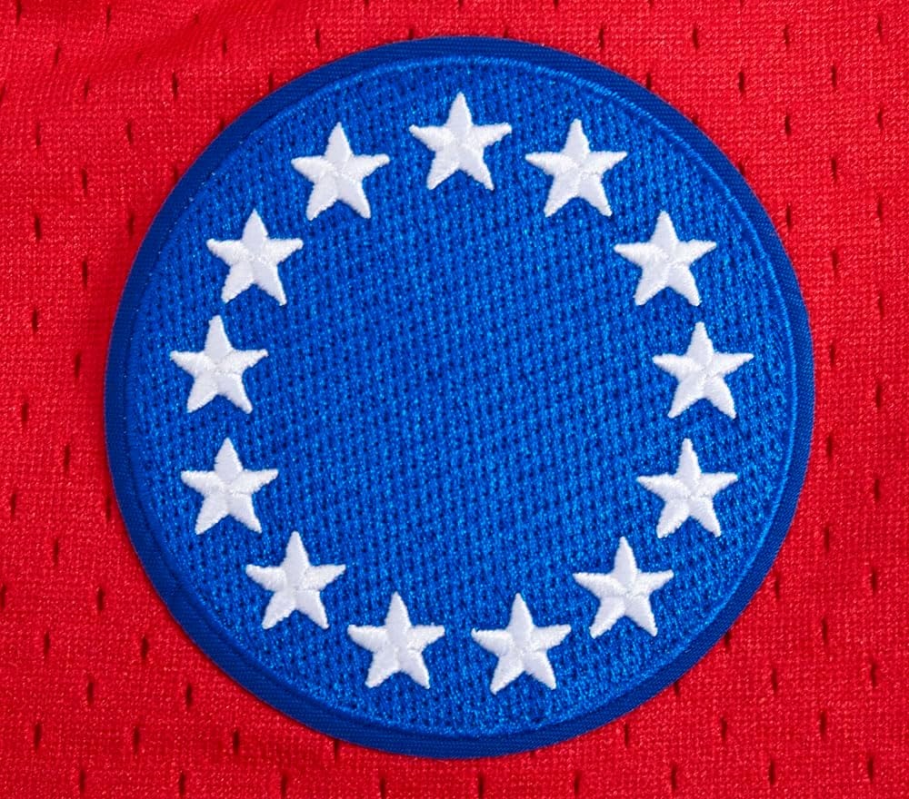 image:imagePro Standard NBA Mens Pro Standard Mens NBA Script Tail Cotton Double Knit Athletic ShortRoyal BlueRed