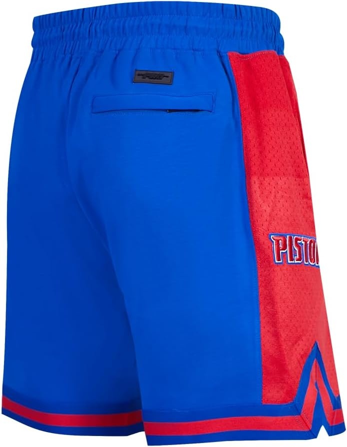 image:imagePro Standard NBA Mens Pro Standard Mens NBA Script Tail Cotton Double Knit Athletic ShortRoyal BlueRed