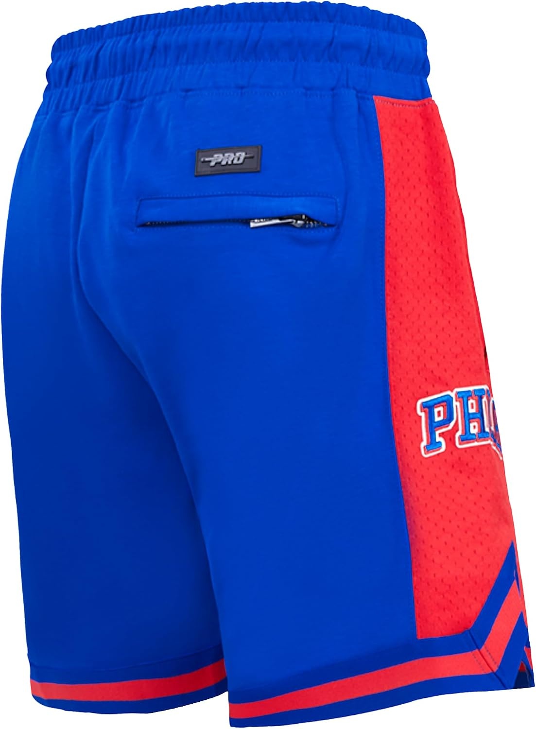 image:imagePro Standard NBA Mens Pro Standard Mens NBA Script Tail Cotton Double Knit Athletic ShortRoyal BlueRed