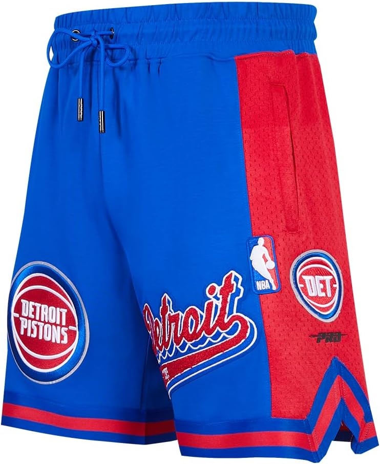 image:imagePro Standard NBA Mens Pro Standard Mens NBA Script Tail Cotton Double Knit Athletic ShortRoyal BlueRed