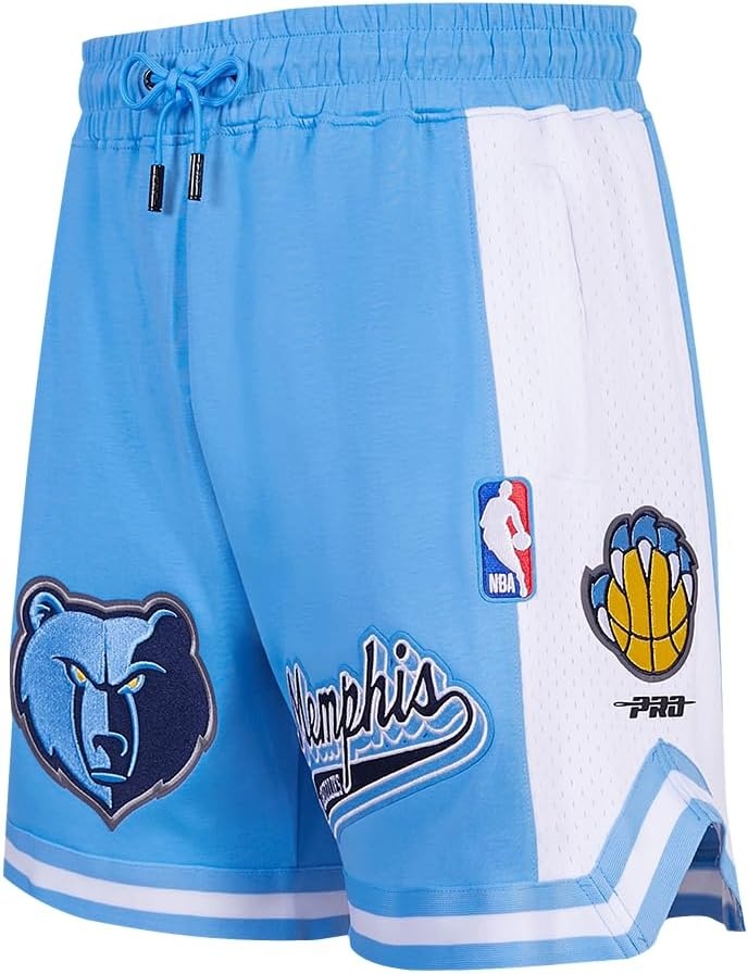 image:imagePro Standard NBA Mens Pro Standard Mens NBA Script Tail Cotton Double Knit Athletic ShortUniversity Blue