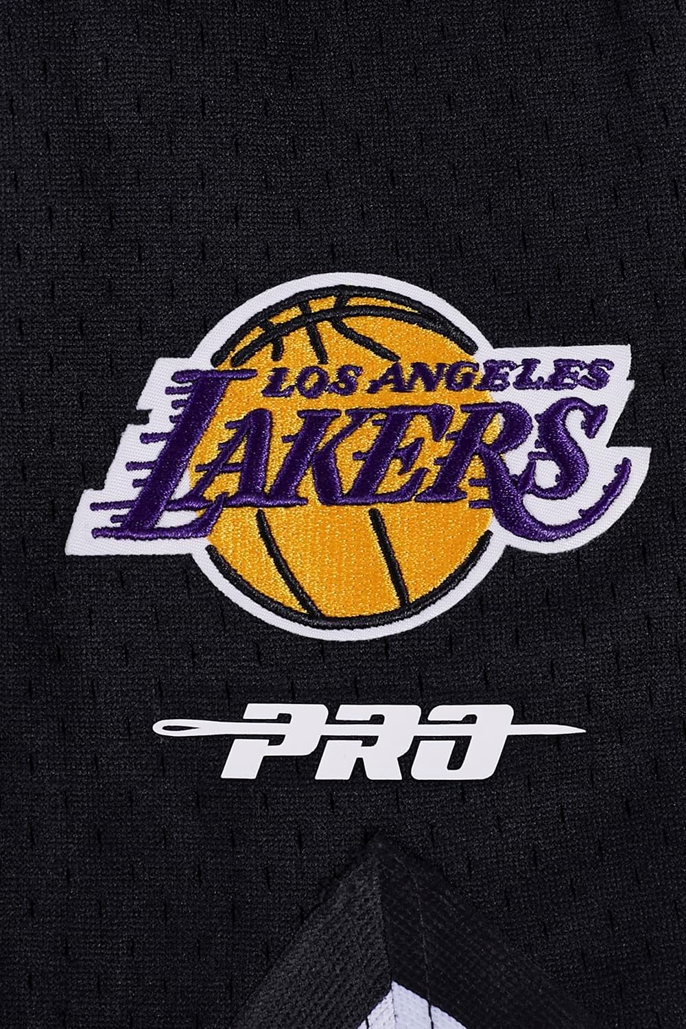 image:imagePro Standard NBA Mens Pro Standard Mens NBA Script Tail Cotton Double Knit Athletic ShortWhiteBlack