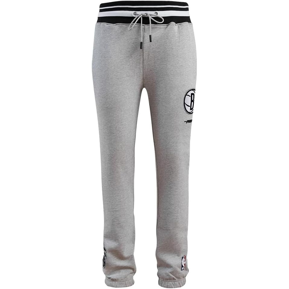 image:imagePro Standard Mens NBA Script Tail Brushed Back French Terry SweatpantHeather GrayBlack