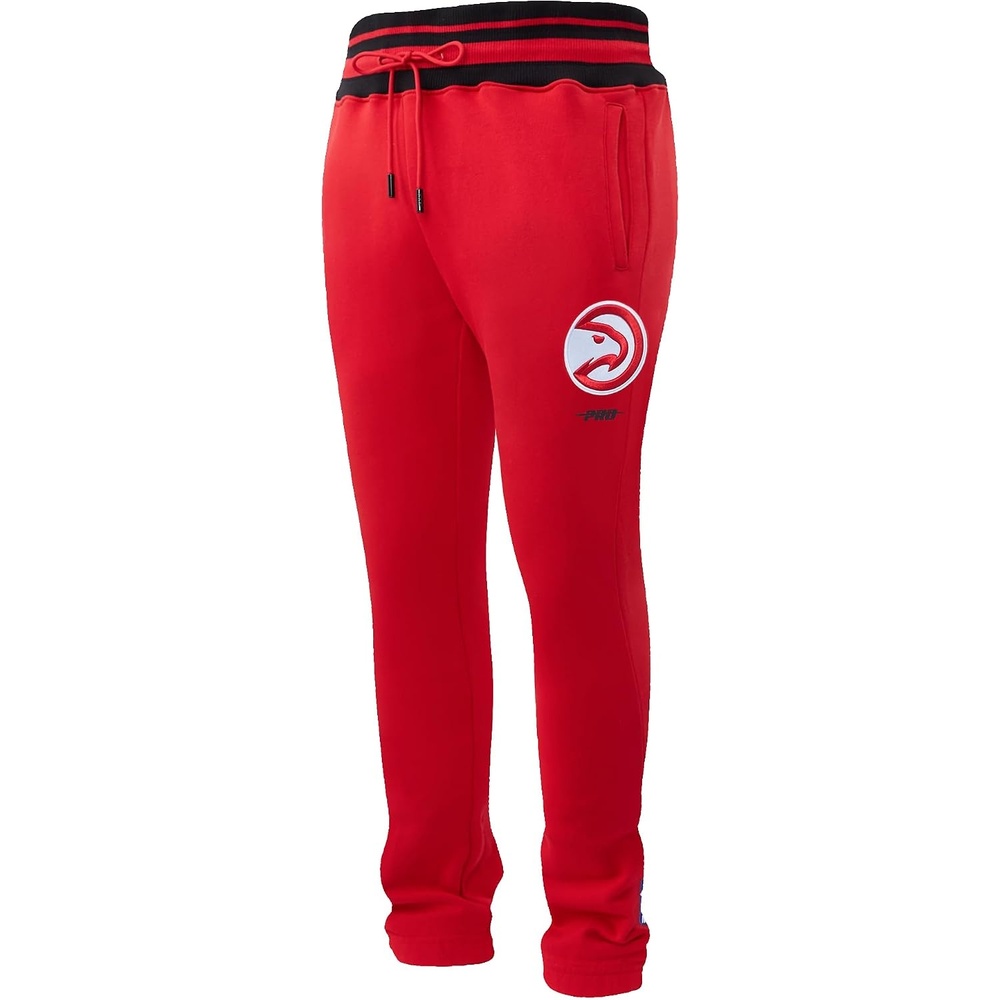 image:imagePro Standard Mens NBA Script Tail Brushed Back French Terry SweatpantRedBlack