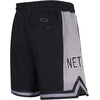 Pro Standard NBA Mens Pro Standard Mens NBA Script Tail Cotton Double Knit Athletic Short(Black/Gray)