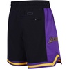 Pro Standard NBA Mens Pro Standard Mens NBA Script Tail Cotton Double Knit Athletic Short(Black/Purple)