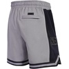 Pro Standard NBA Mens Pro Standard Mens NBA Script Tail Cotton Double Knit Athletic Short(Gray/Black)