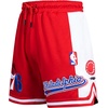 Pro Standard NBA Mens Pro Standard Mens NBA Script Tail Cotton Double Knit Athletic Short(Red)