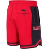 Pro Standard NBA Mens Pro Standard Mens NBA Script Tail Cotton Double Knit Athletic Short(Red/Black)