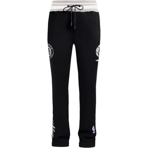 Pro Standard Mens NBA Script Tail Brushed Back French Terry Sweatpant(Black/Gray)