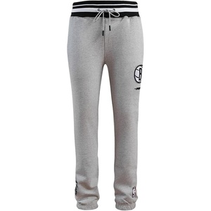 Pro Standard Mens NBA Script Tail Brushed Back French Terry Sweatpant(Heather Gray/Black)