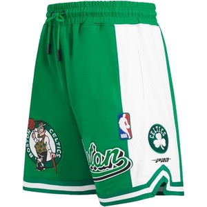 Pro Standard NBA Mens Pro Standard Mens NBA Script Tail Cotton Double Knit Athletic Short(Kelly Green)