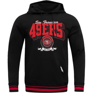 Pro Standard Mens NFL Team Badge Brushed Back French Terry Pull Over Hoodie