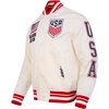 Pro Standard Mens USSF Classic Chenille Ribbed Satin Jacket