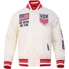 Pro Standard Mens USSF Classic Chenille Ribbed Satin Jacket