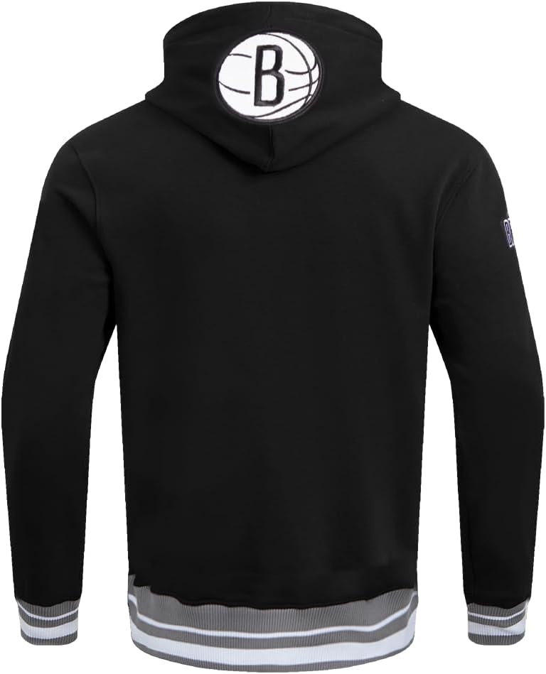 image:imagePro Standard Mens NBA Classic Chenille Cotton Double Knit Pull Over HoodieBlackGray