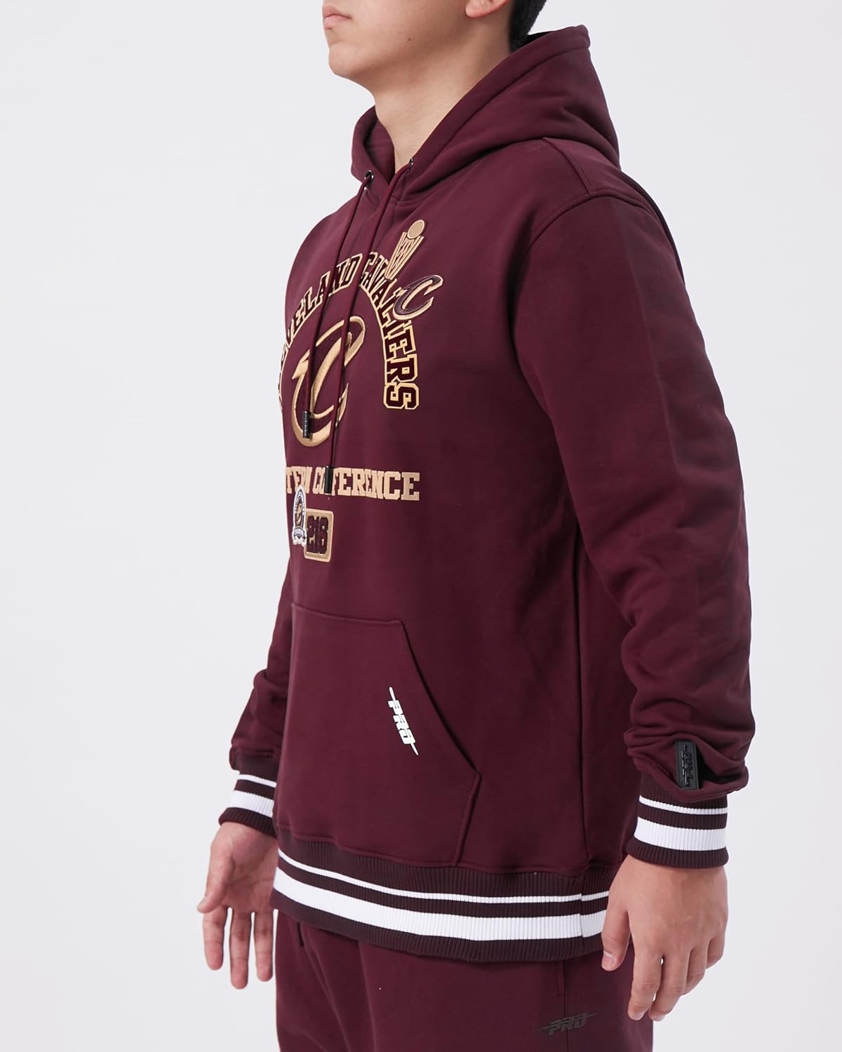 image:imagePro Standard Mens NBA Classic Chenille Cotton Double Knit Pull Over HoodieWine