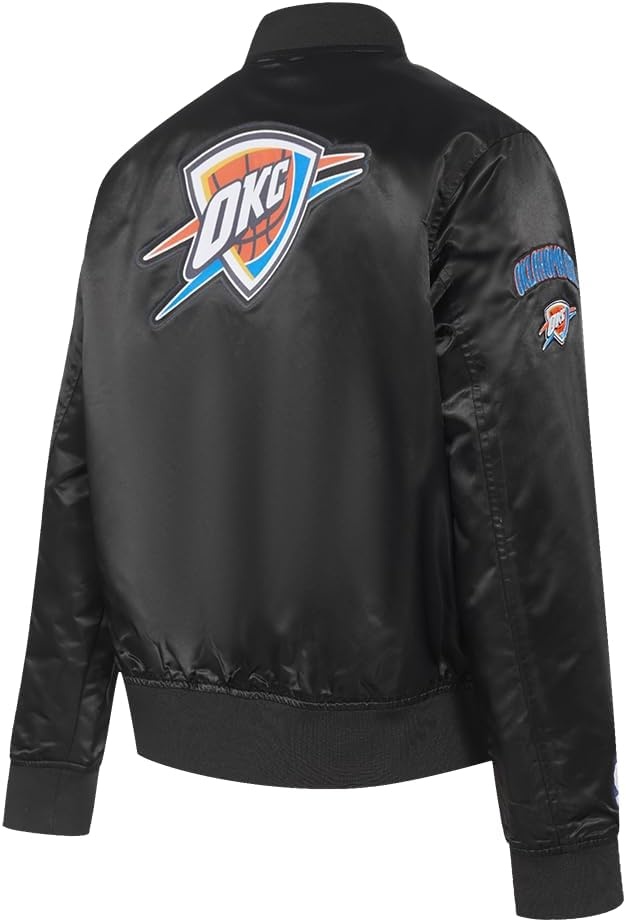 image:imagePro Standard womens Pro Standard Womens Nba Classic Chenille Satin JacketBlack