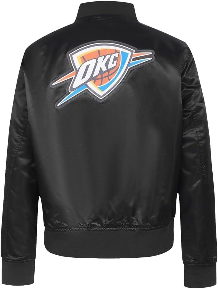 image:imagePro Standard womens Pro Standard Womens Nba Classic Chenille Satin JacketBlack