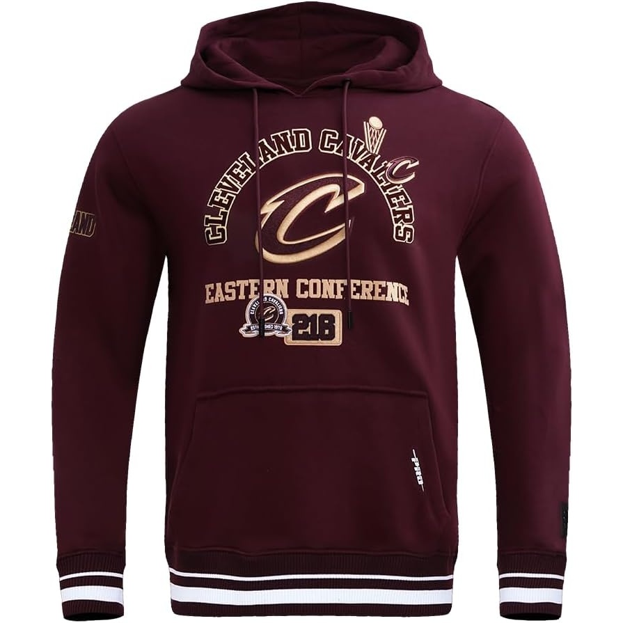 image:imagePro Standard Mens NBA Classic Chenille Cotton Double Knit Pull Over HoodieWine
